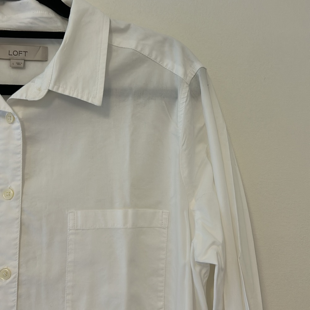 LOFT Classic Button Down in White